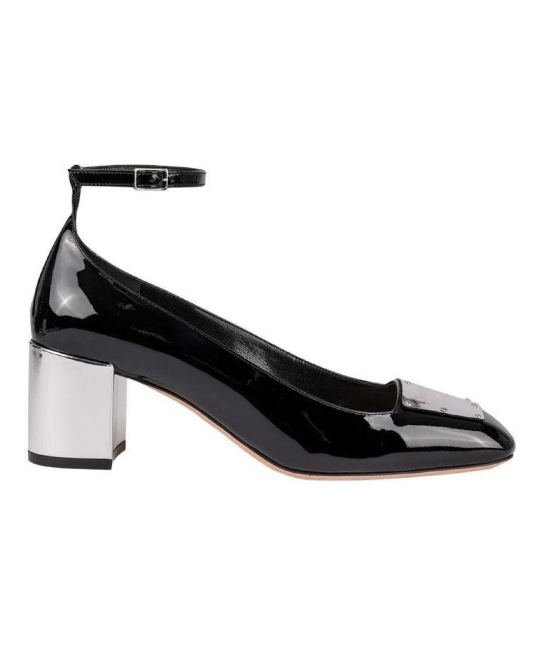 CHRISTIAN DIOR Черные туфли из лакированной кожи, фото 1