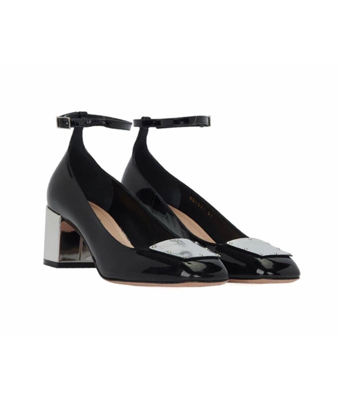 CHRISTIAN DIOR Черные туфли из лакированной кожи, фото 2