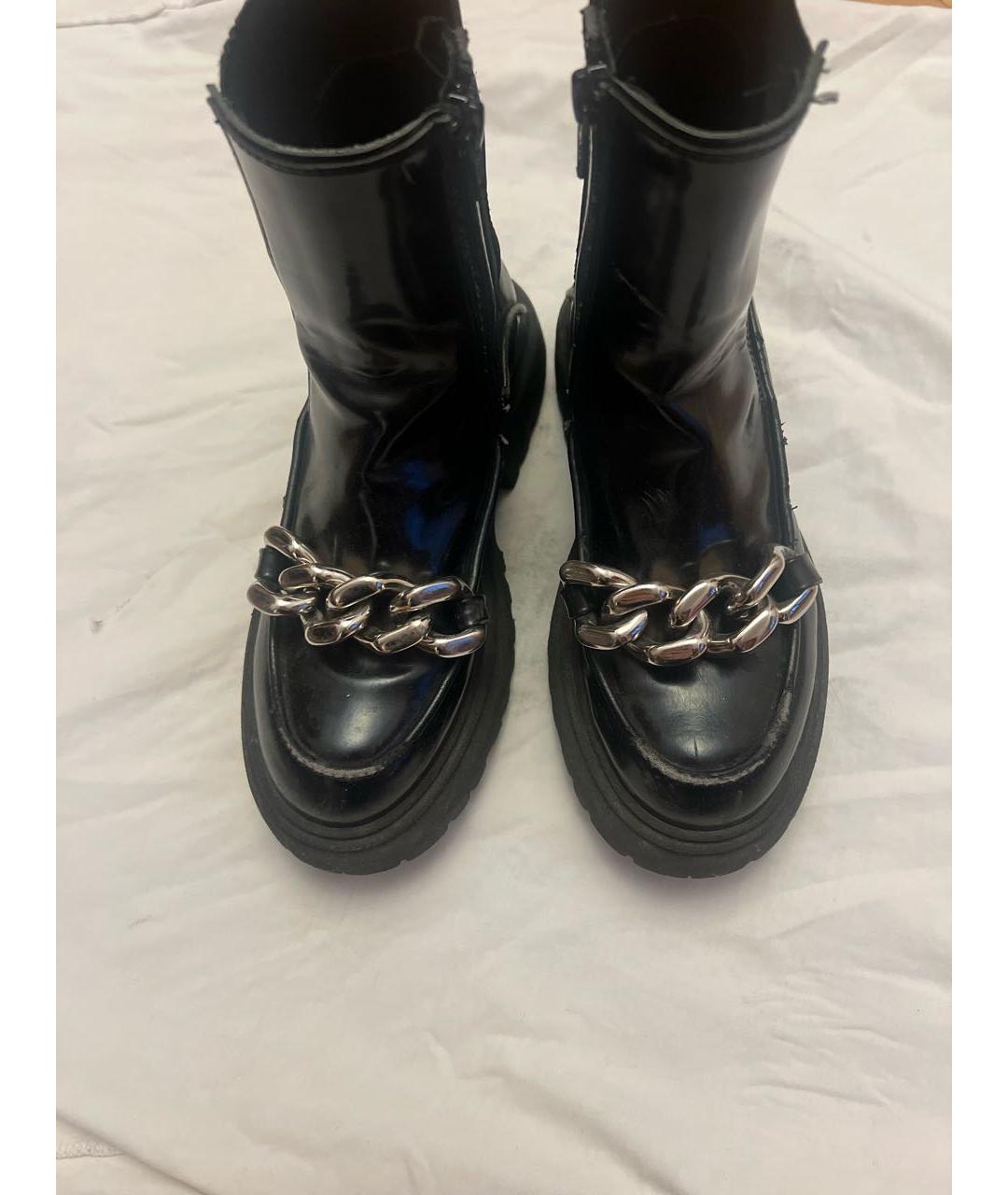 Nº21 KIDS Черные ботинки из лакированной кожи, фото 2