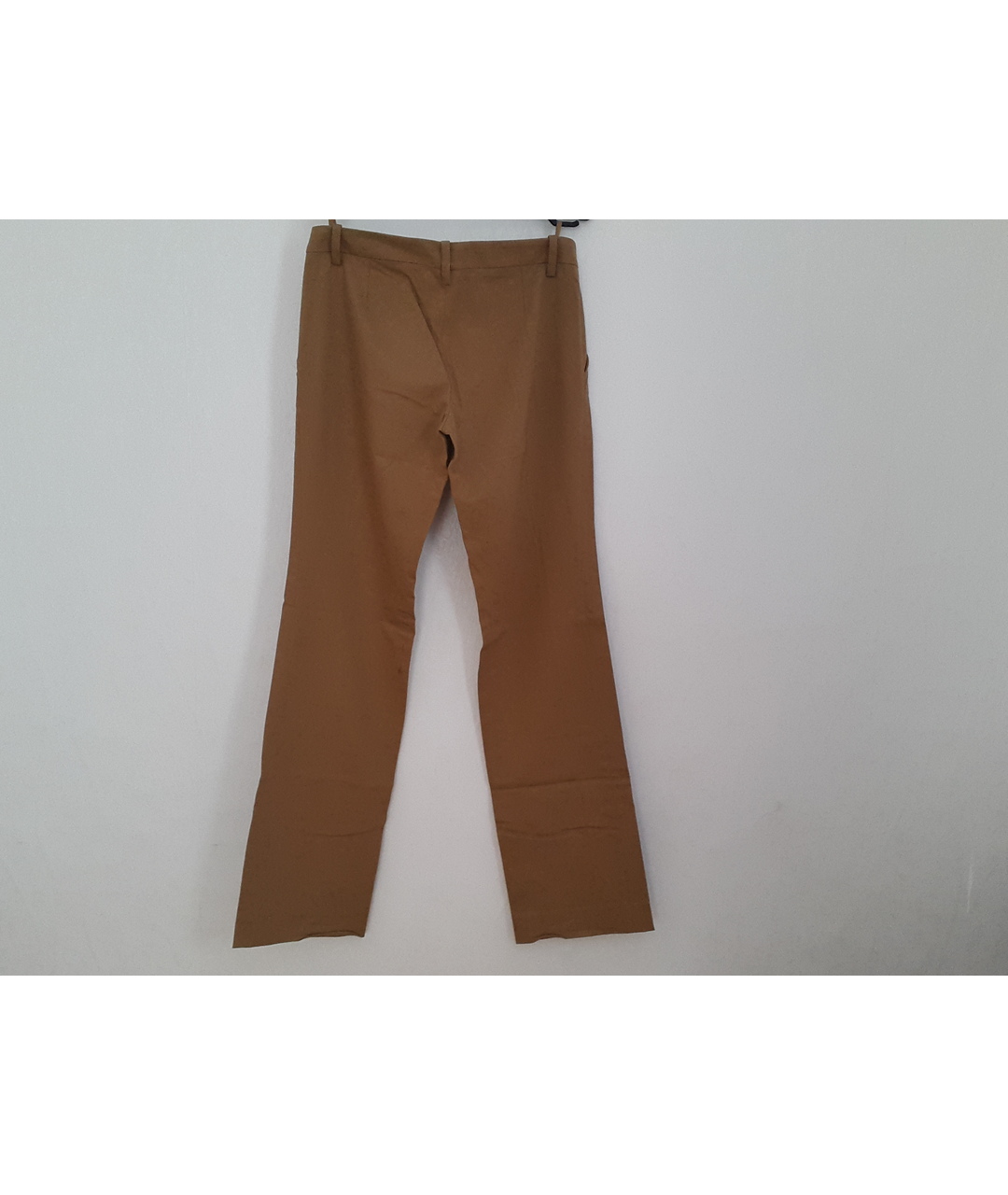 GUCCI Бежевые хлопко-эластановые прямые брюки, фото 2