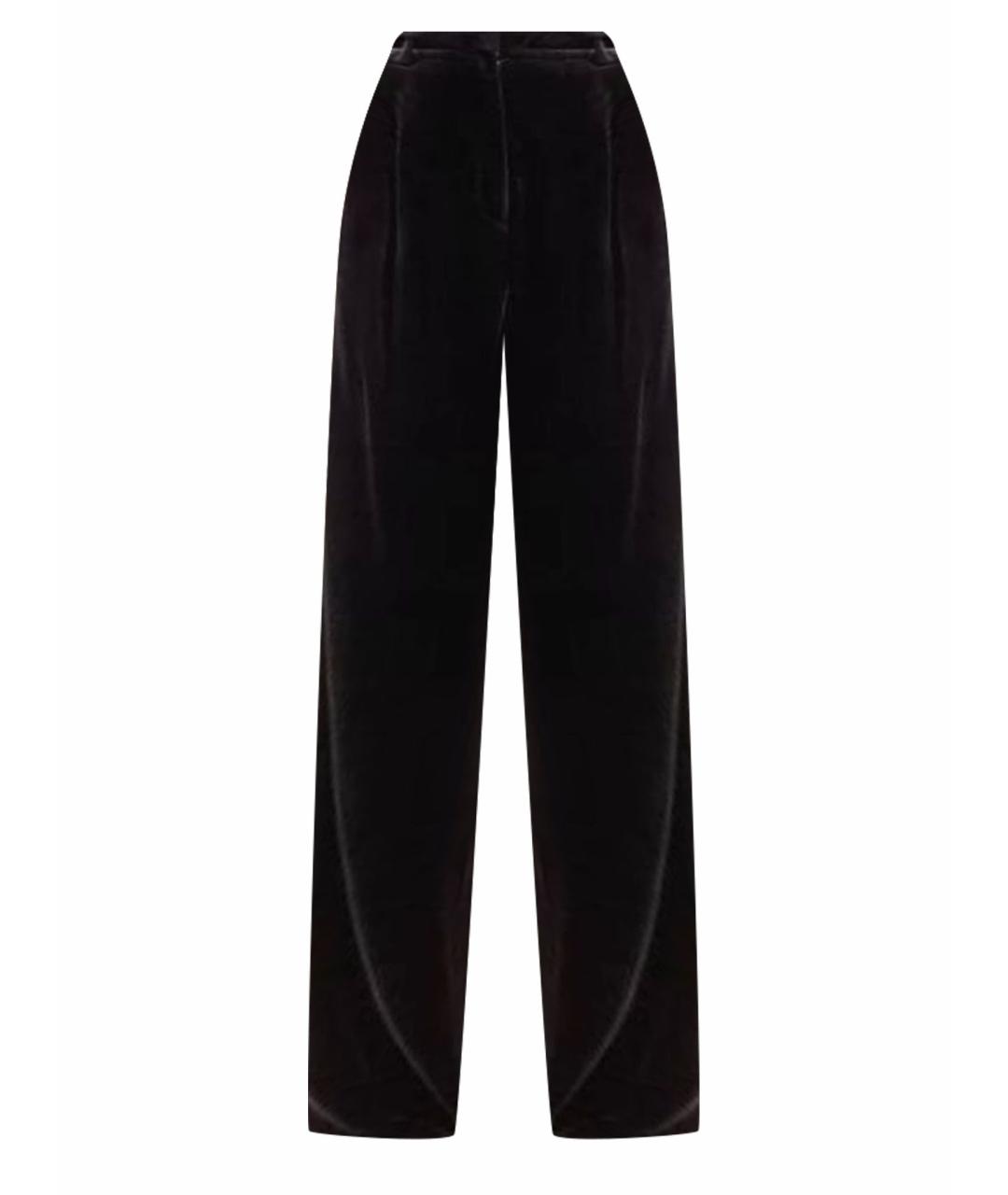 THEORY Черные бархатные брюки широкие, фото 1