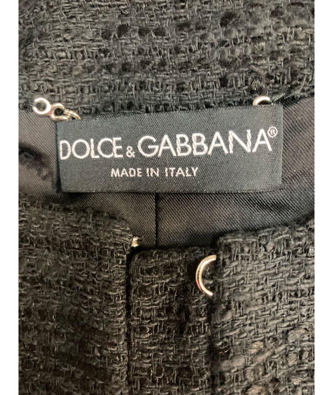 DOLCE&GABBANA Черный хлопковый костюм с юбками, фото 3