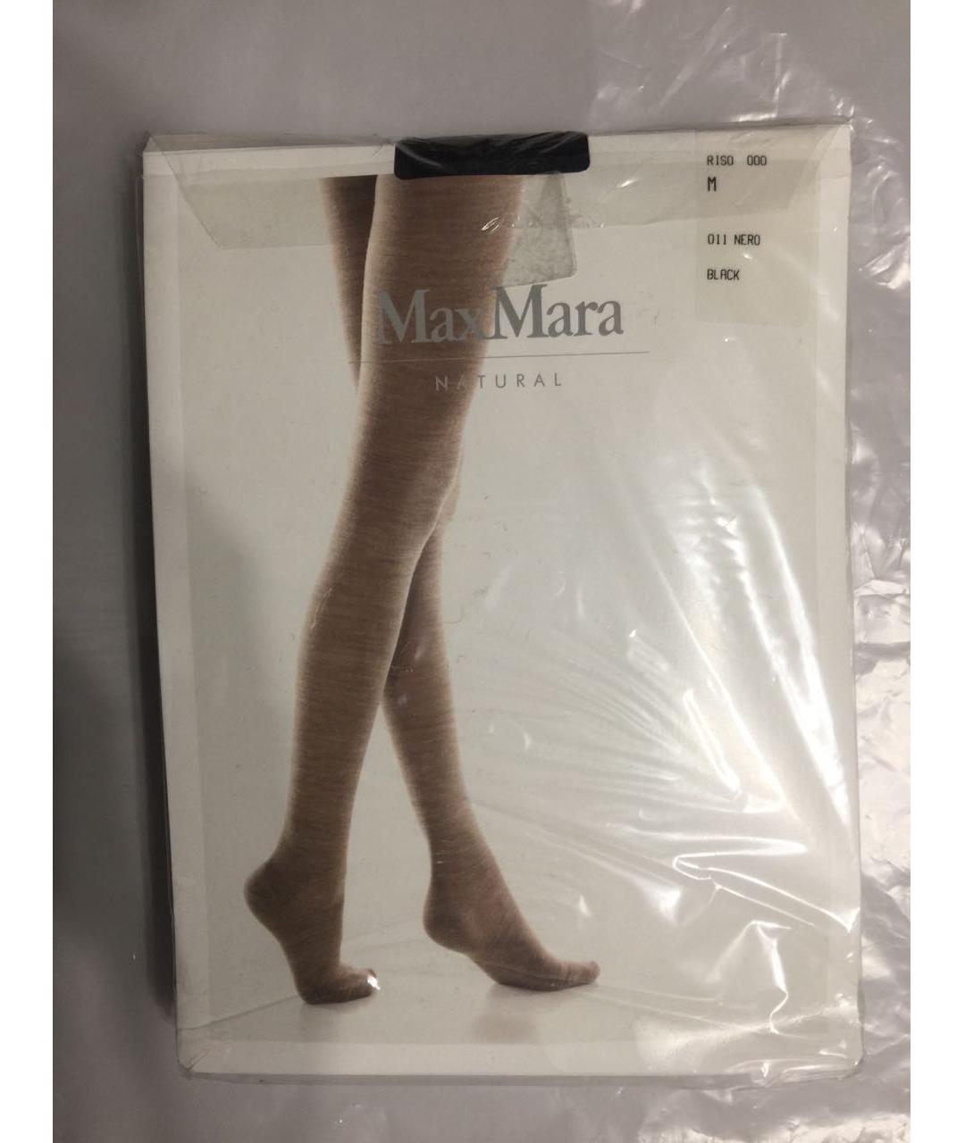 MAX MARA Черные носки, чулки и колготы, фото 5
