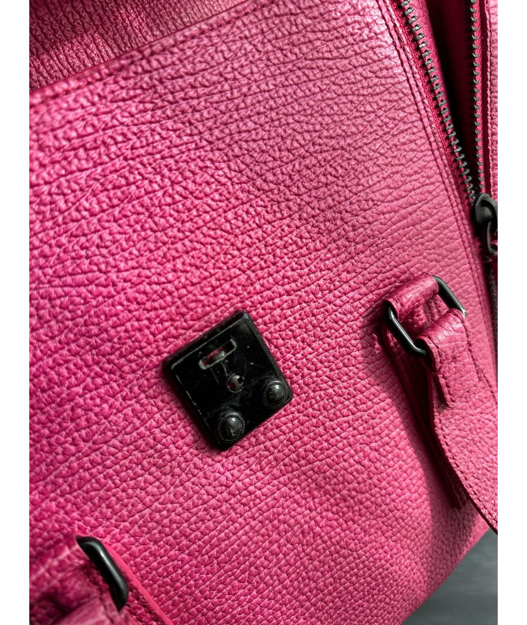 3.1 PHILLIP LIM Розовая кожаная сумка с короткими ручками, фото 6