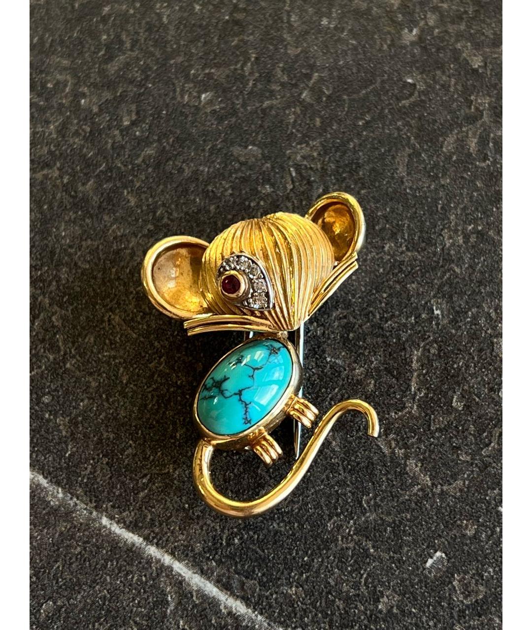 VAN CLEEF & ARPELS Золотая брошь из желтого золота, фото 2