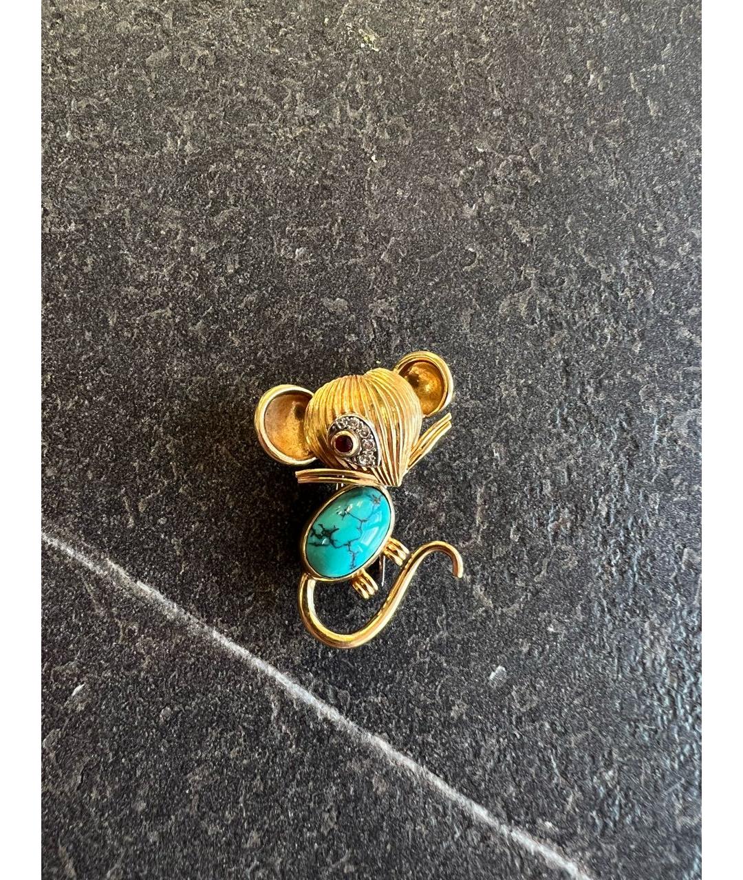 VAN CLEEF & ARPELS Золотая брошь из желтого золота, фото 7