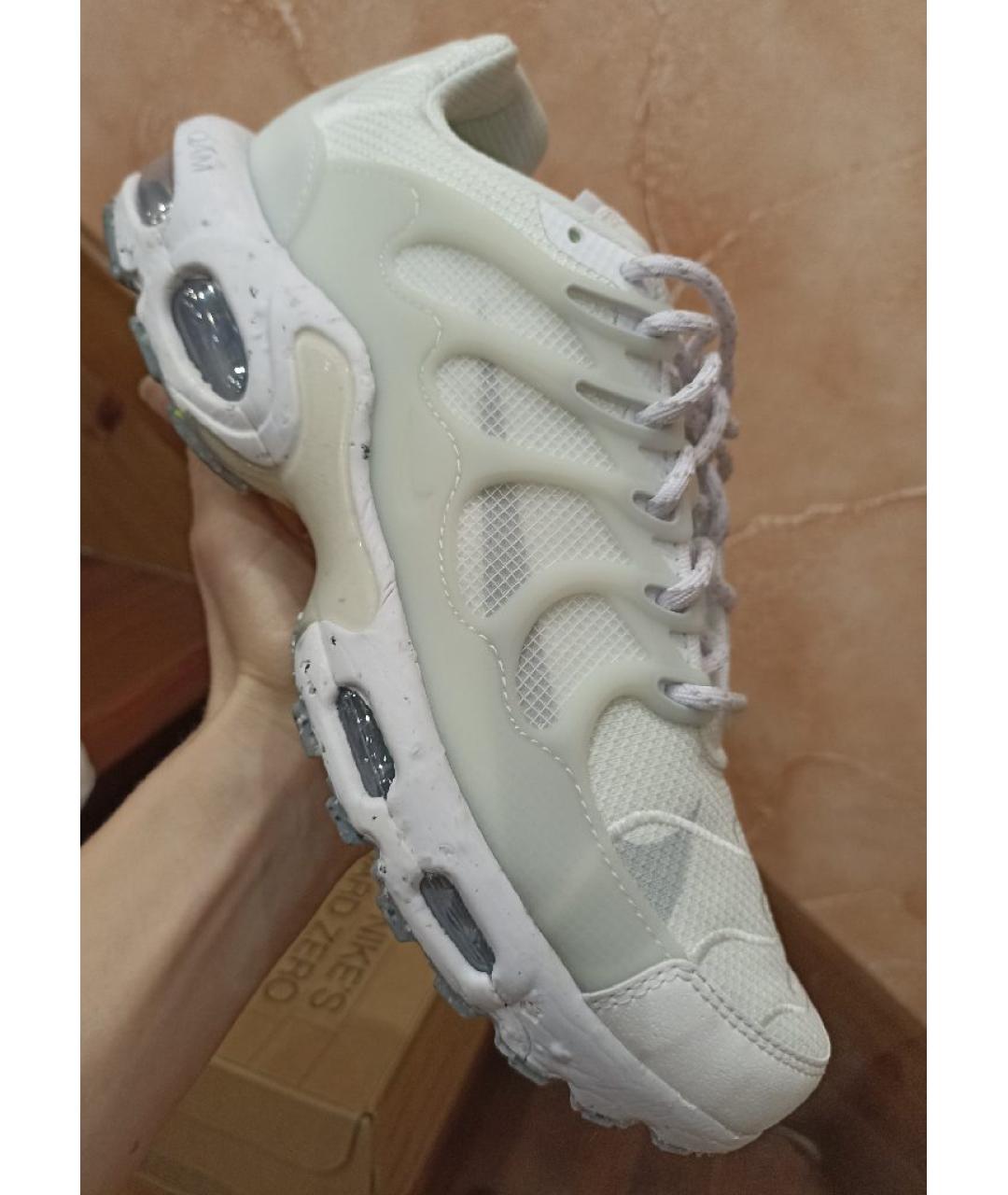 NIKE Белые кожаные низкие кроссовки / кеды, фото 5