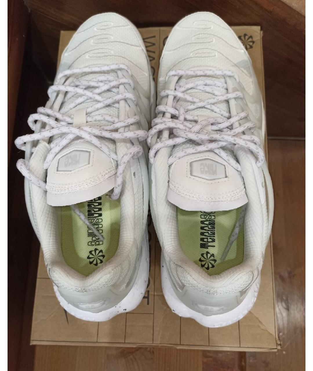 NIKE Белые кожаные низкие кроссовки / кеды, фото 3