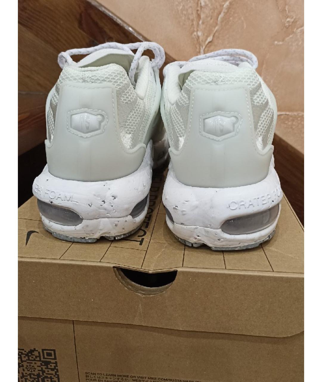 NIKE Белые кожаные низкие кроссовки / кеды, фото 4