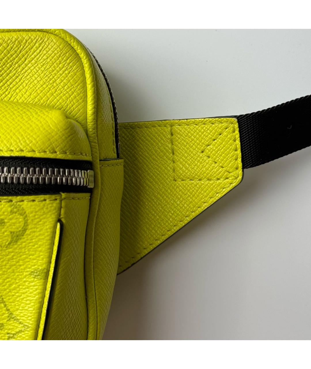 LOUIS VUITTON PRE-OWNED Желтая кожаная сумка на плечо, фото 4