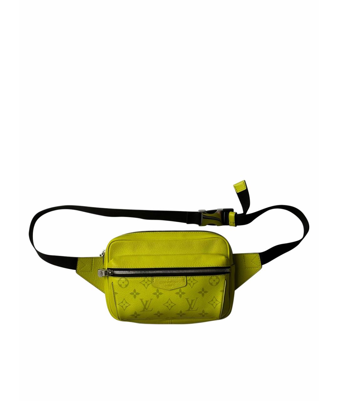 LOUIS VUITTON Желтая кожаная сумка на плечо, фото 1