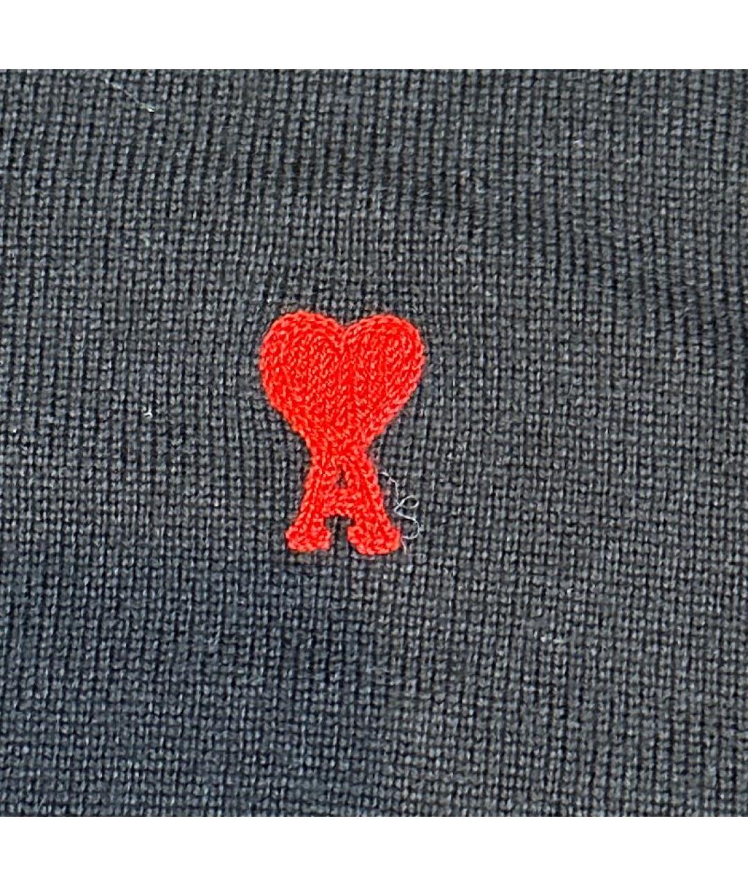 AMI Черный шерстяной джемпер / свитер, фото 4