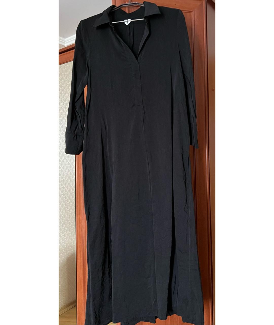 ARKET Черное льняное повседневное платье, фото 2