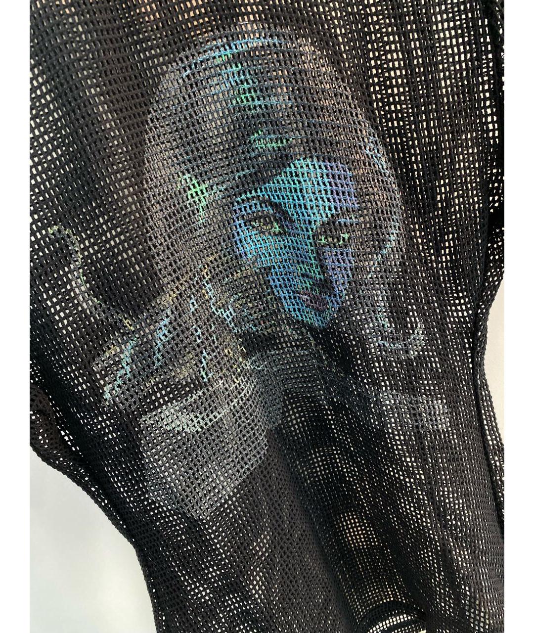 OFF-WHITE Черная вискозная футболка, фото 4