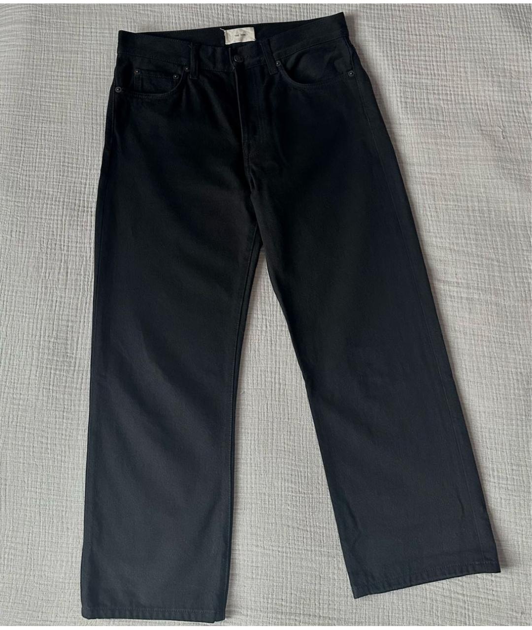 THE ROW Черные хлопковые прямые джинсы, фото 7