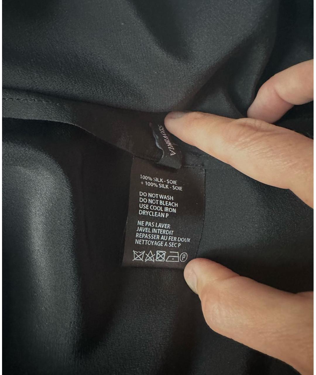 HAIDER ACKERMANN Черная шелковая блузы, фото 5