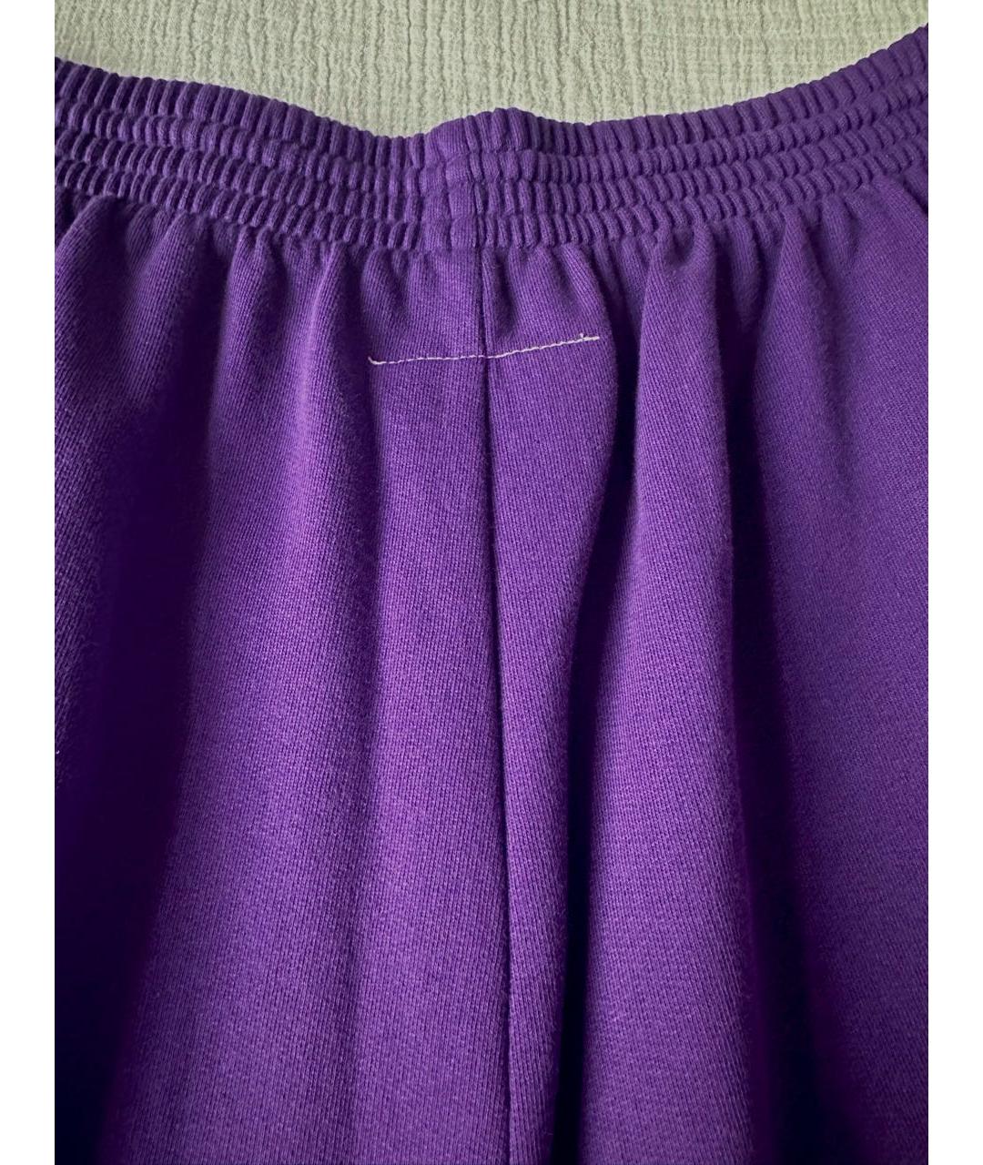 MM6 MAISON MARGIELA Фиолетовые хлопковые шорты, фото 5