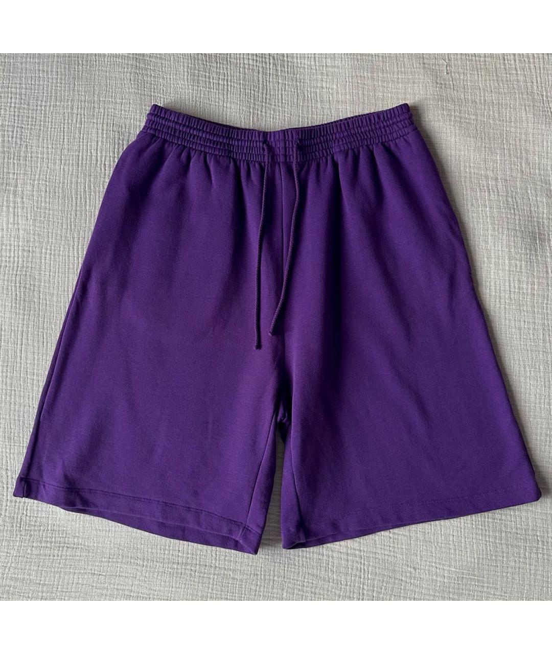 MM6 MAISON MARGIELA Фиолетовые хлопковые шорты, фото 9