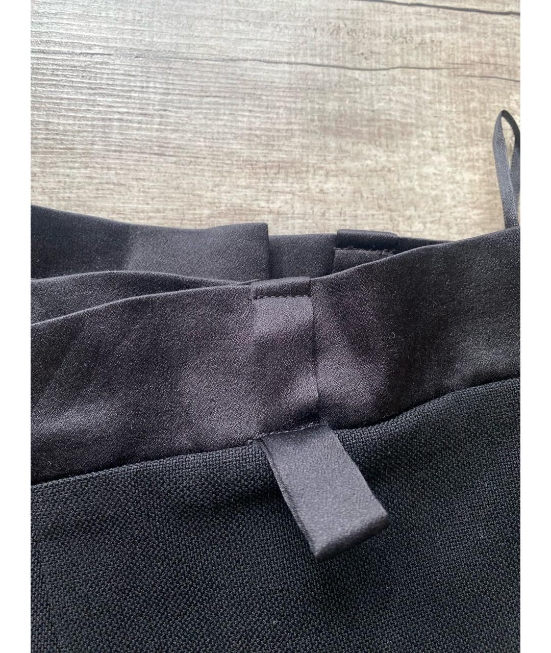 ALBERTA FERRETTI Черная шерстяная юбка миди, фото 3