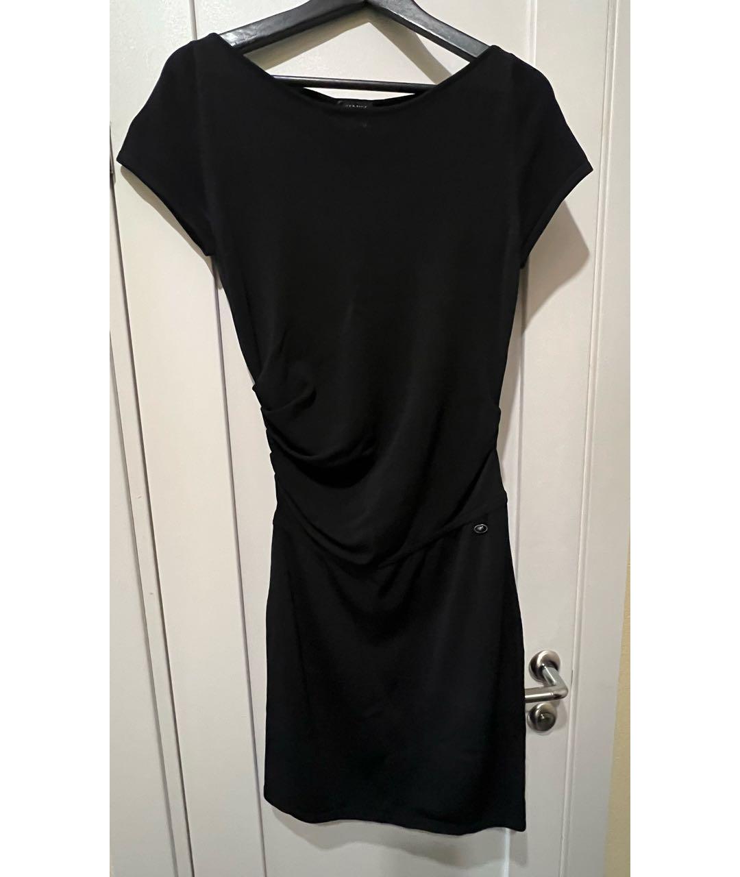 CHANEL PRE-OWNED Черное вискозное повседневное платье, фото 3