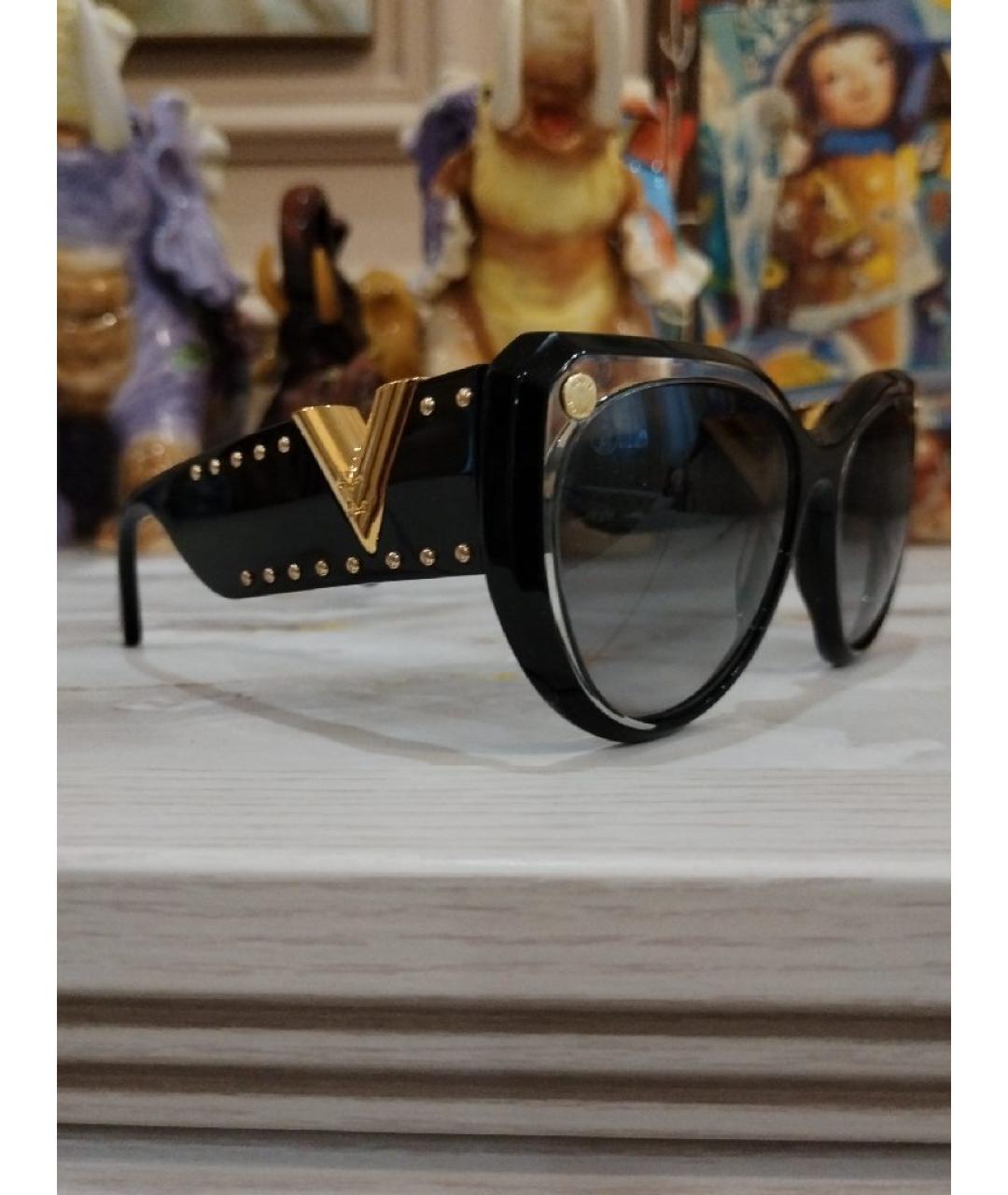 LOUIS VUITTON PRE-OWNED Черные солнцезащитные очки, фото 2