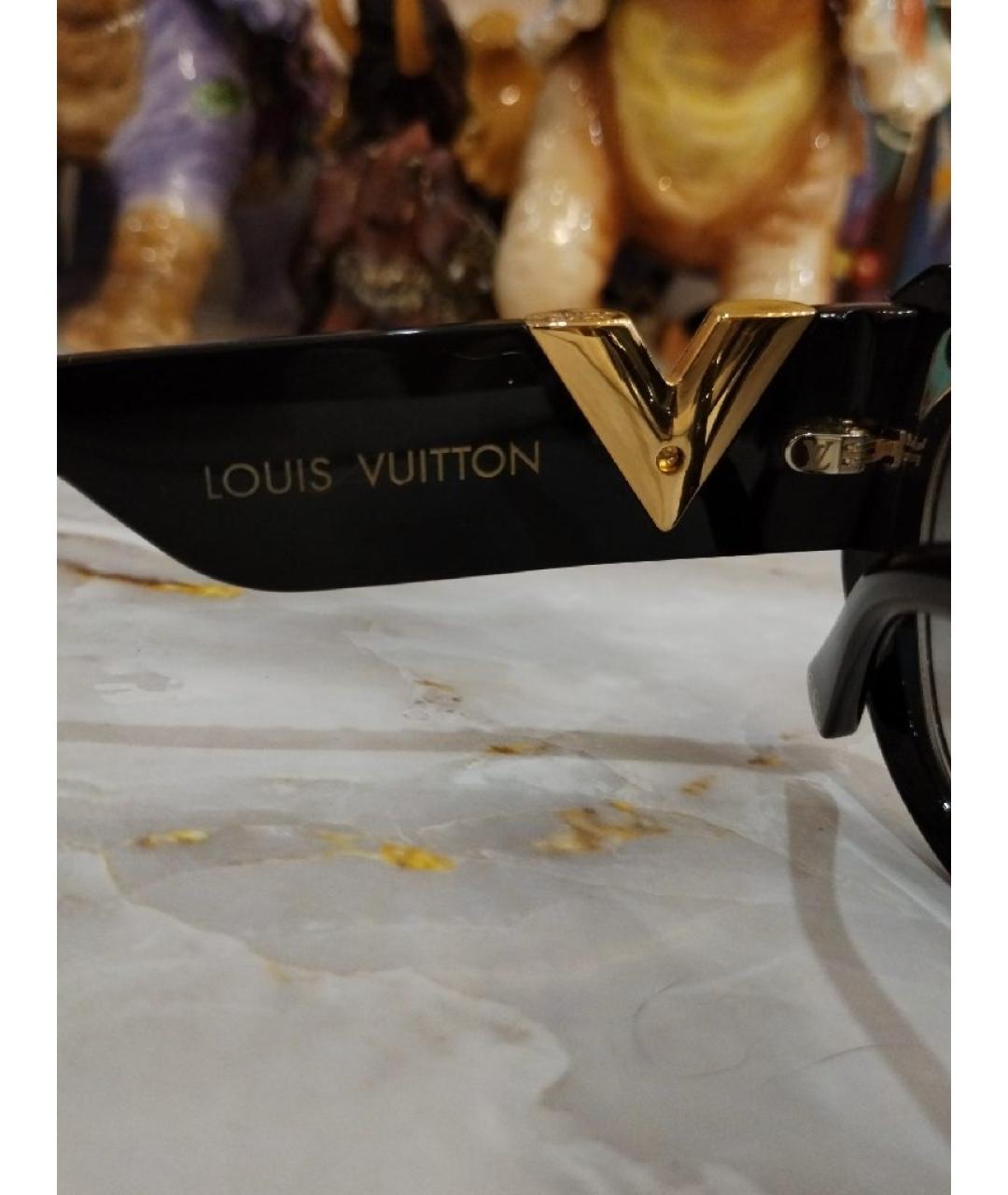 LOUIS VUITTON PRE-OWNED Черные солнцезащитные очки, фото 4