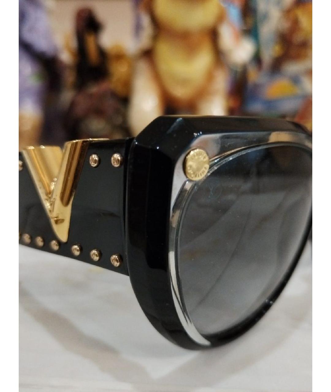 LOUIS VUITTON PRE-OWNED Черные солнцезащитные очки, фото 3