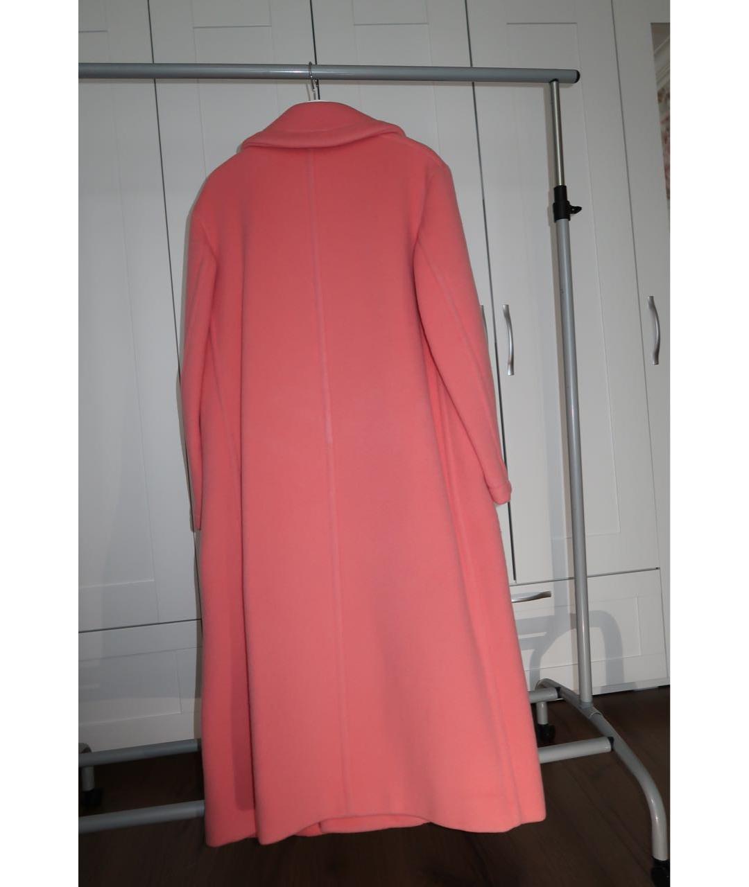 BURBERRY Розовое шерстяное пальто, фото 2