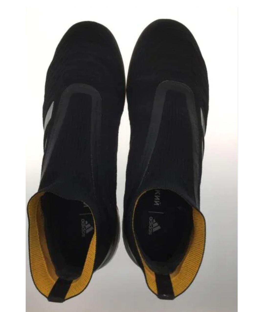 ADIDAS Черные текстильные низкие кроссовки / кеды, фото 3