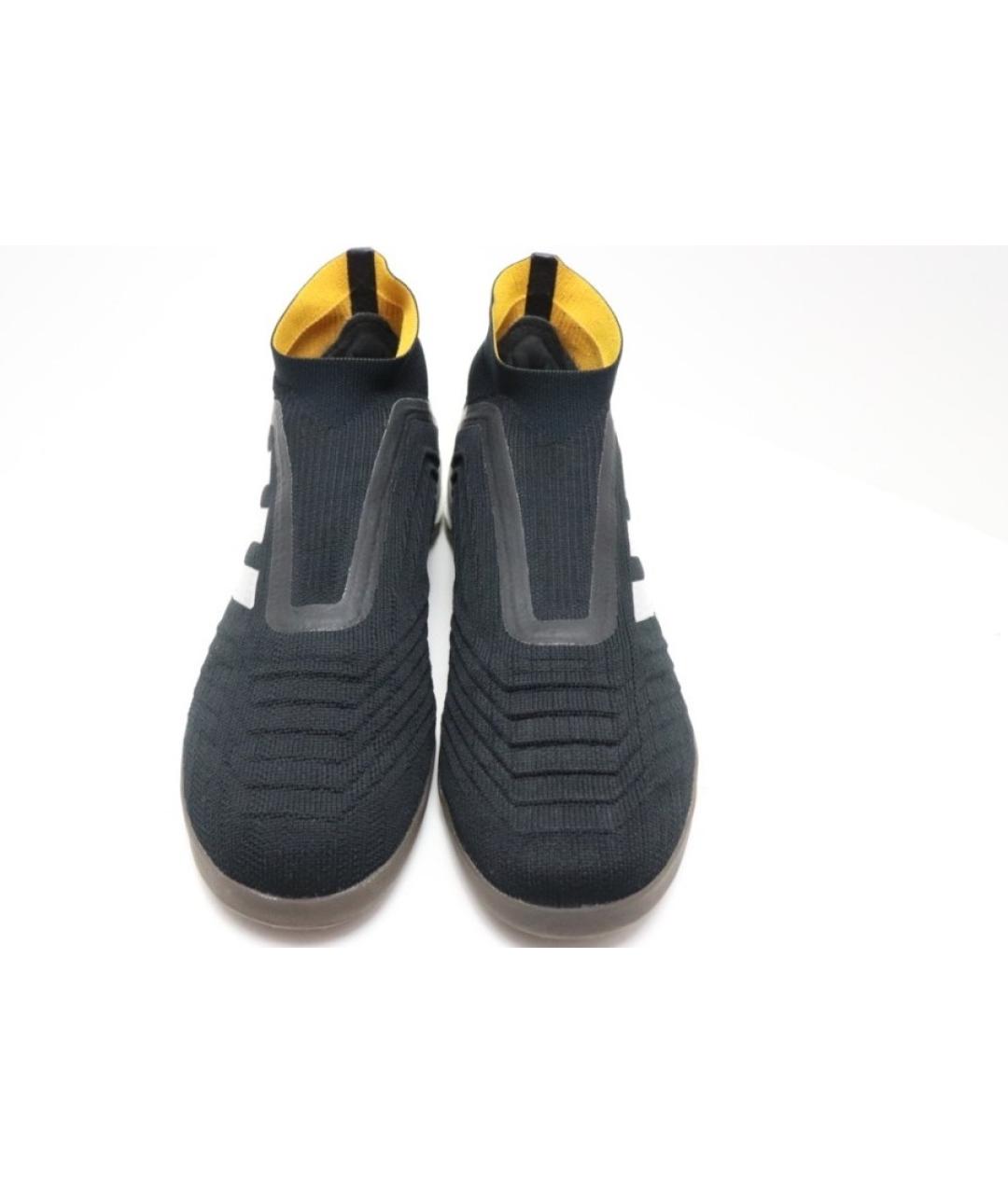 ADIDAS Черные текстильные низкие кроссовки / кеды, фото 2