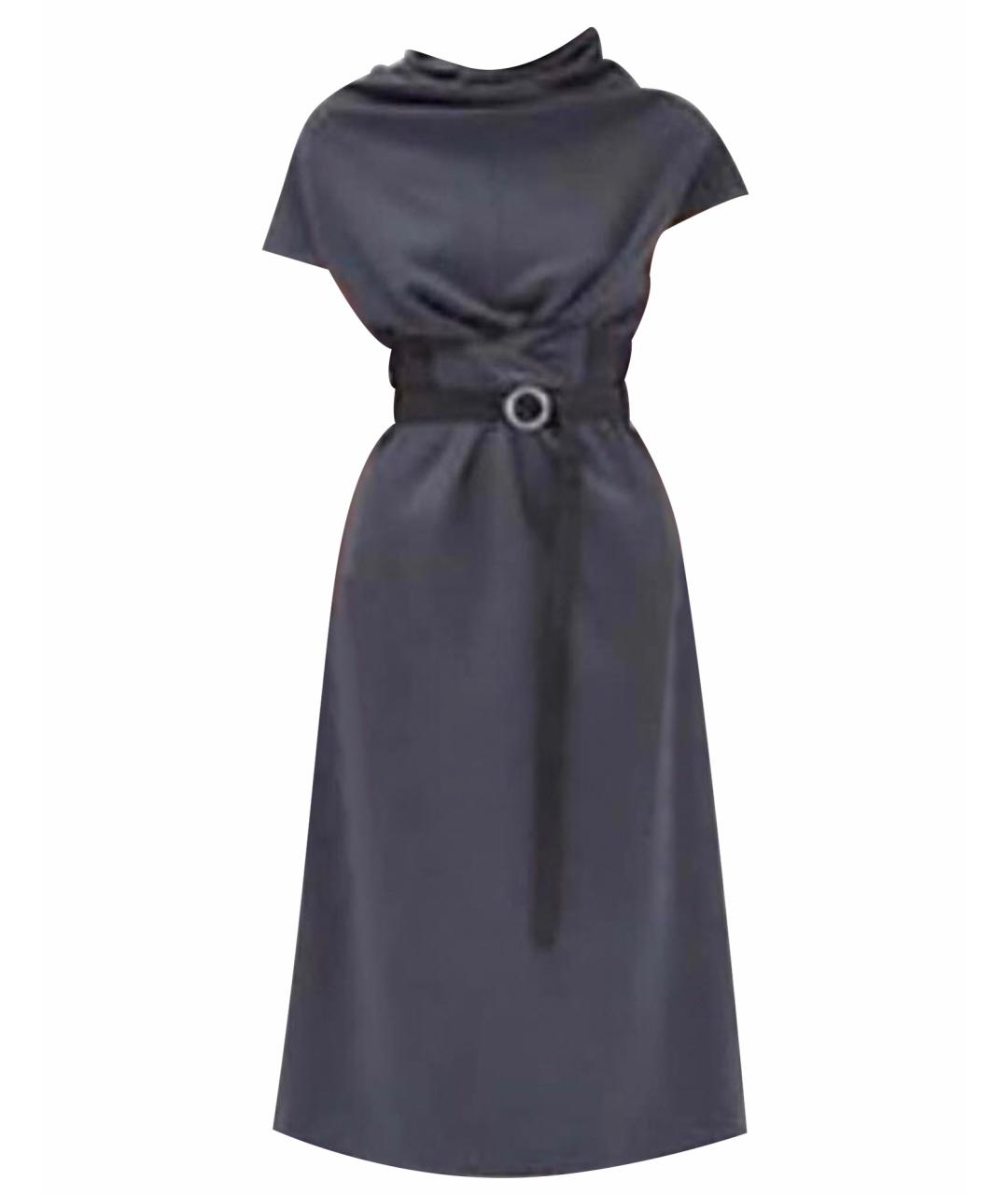 CELINE PRE-OWNED Серое шерстяное повседневное платье, фото 1