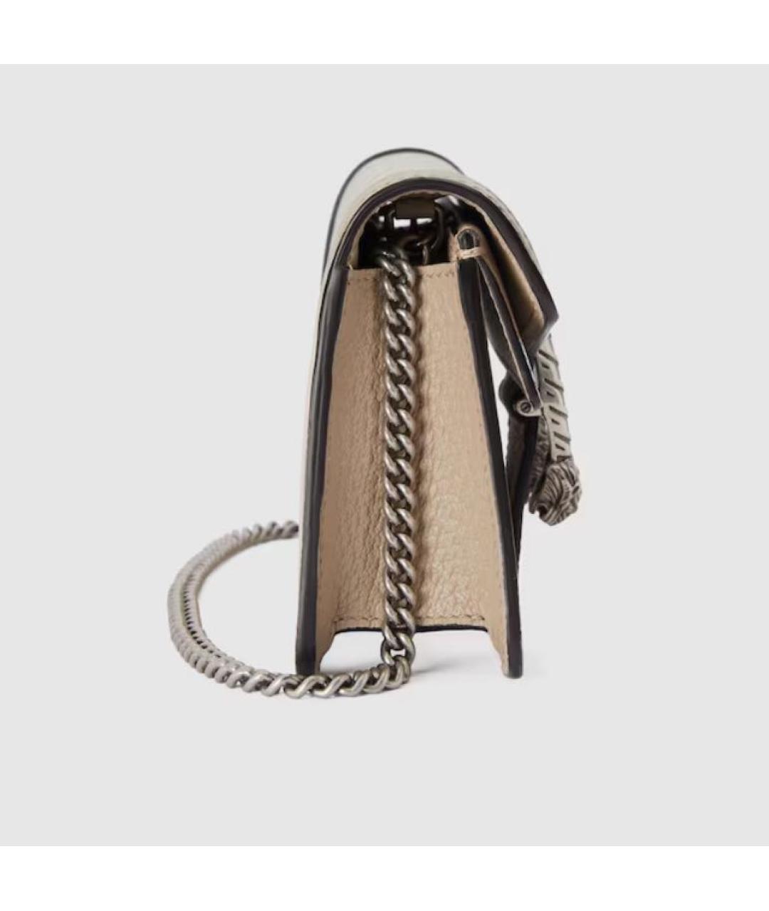 GUCCI Бежевая тканевая сумка через плечо, фото 5