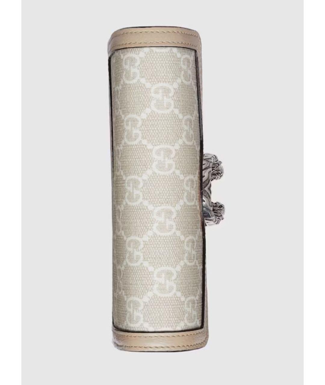 GUCCI Бежевая тканевая сумка через плечо, фото 6