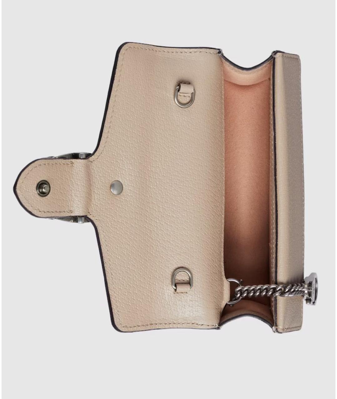 GUCCI Бежевая тканевая сумка через плечо, фото 7