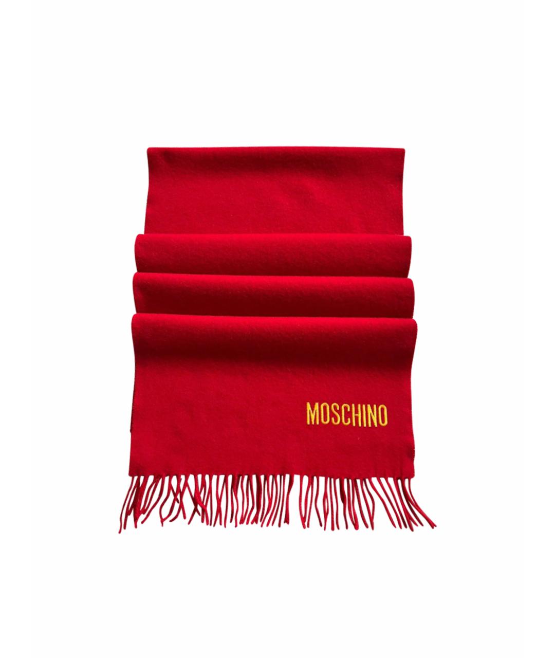 MOSCHINO Красный шерстяной шарф для женщин – купить в интернет магазине ...