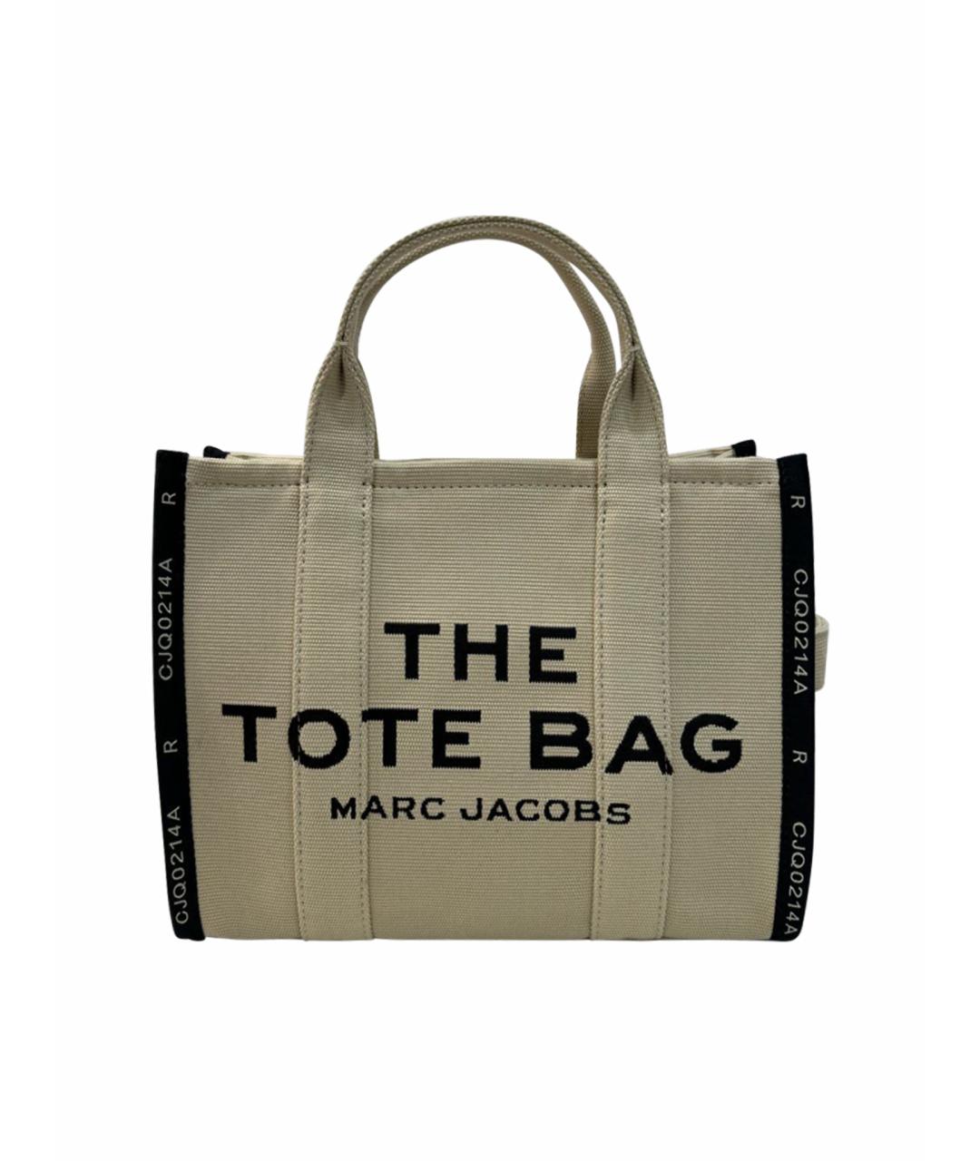 MARC JACOBS Бежевая тканевая сумка тоут, фото 1