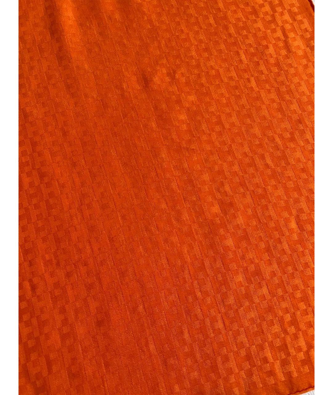 HERMES PRE-OWNED Оранжевый кашемировый платок, фото 4