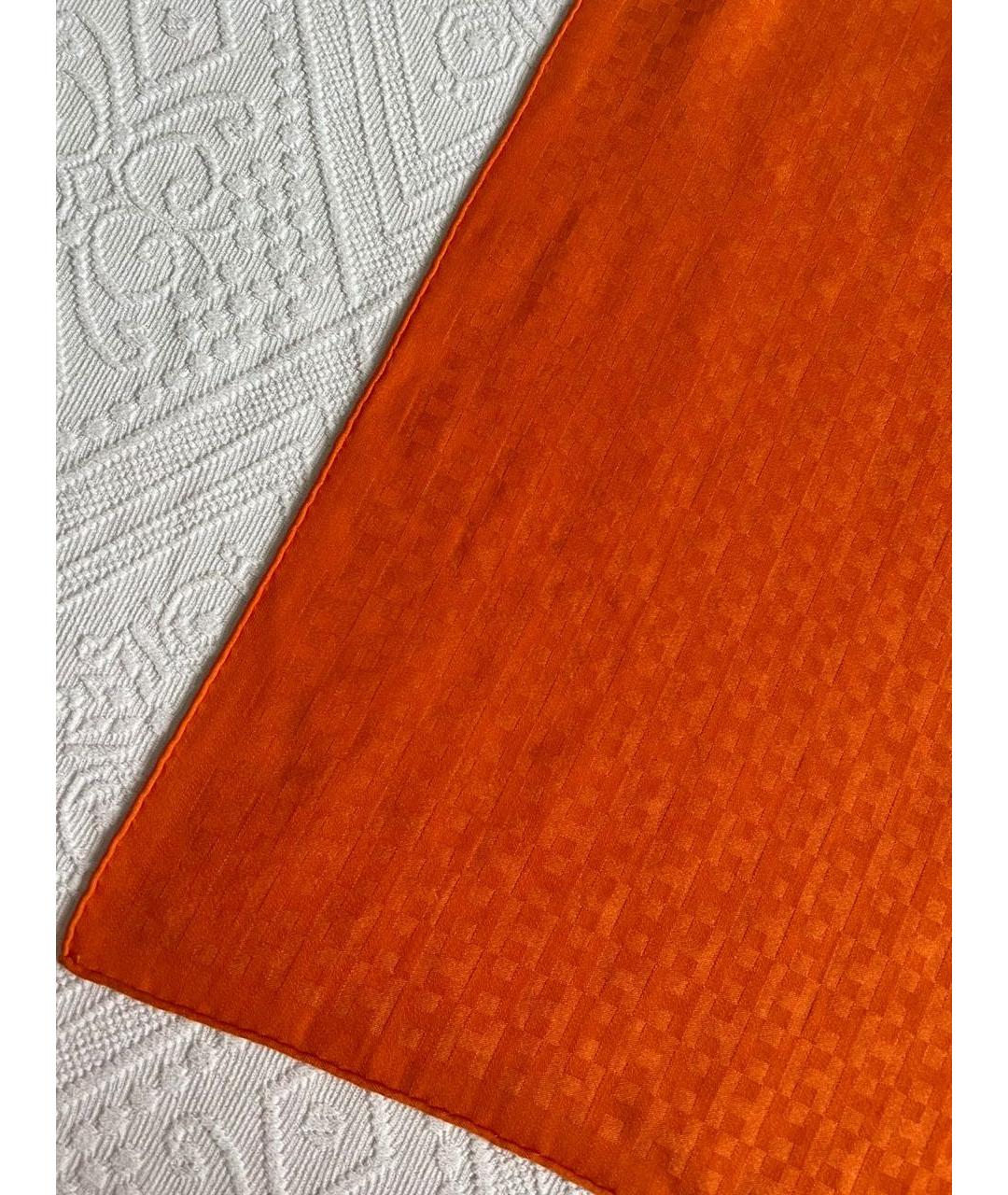 HERMES PRE-OWNED Оранжевый кашемировый платок, фото 3