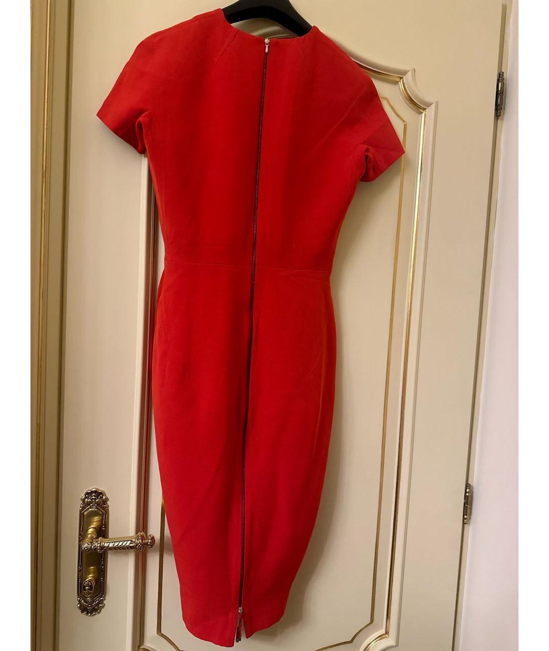 VICTORIA BECKHAM Красное коктейльное платье, фото 2