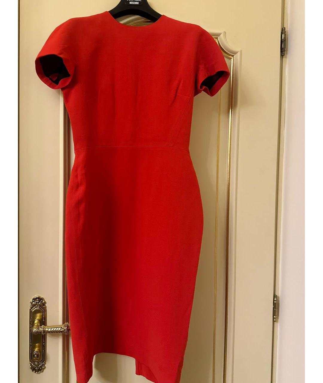 VICTORIA BECKHAM Красное коктейльное платье, фото 7