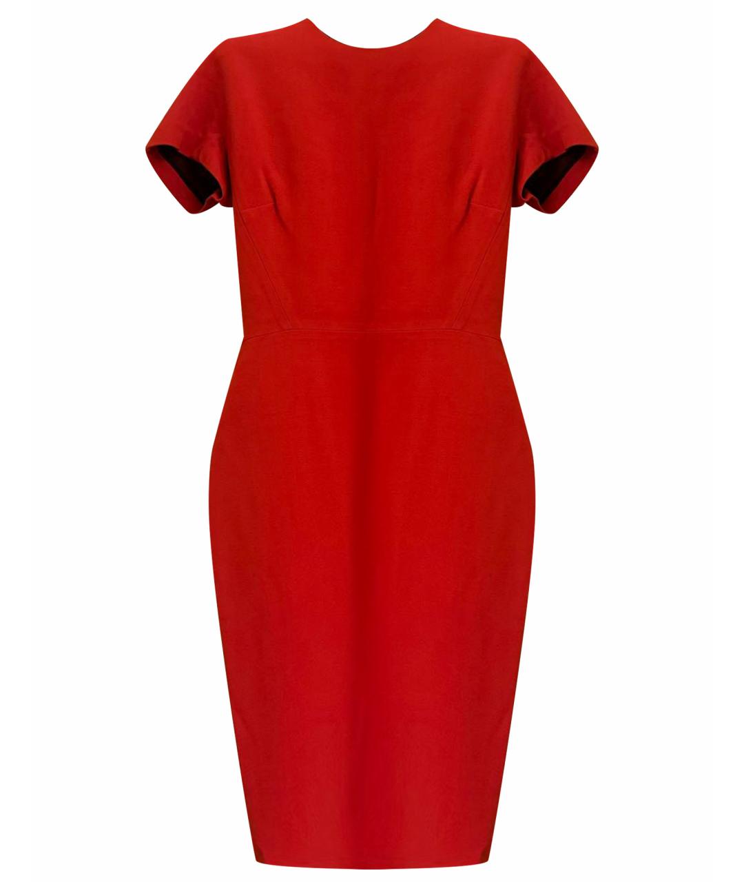 VICTORIA BECKHAM Красное коктейльное платье, фото 1