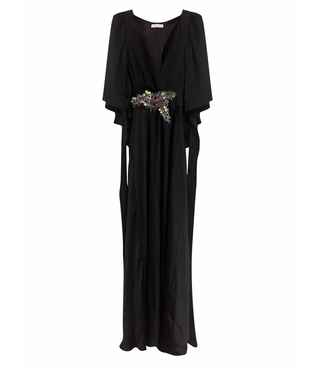 MATTHEW WILLIAMSON Черное шелковое вечернее платье, фото 1