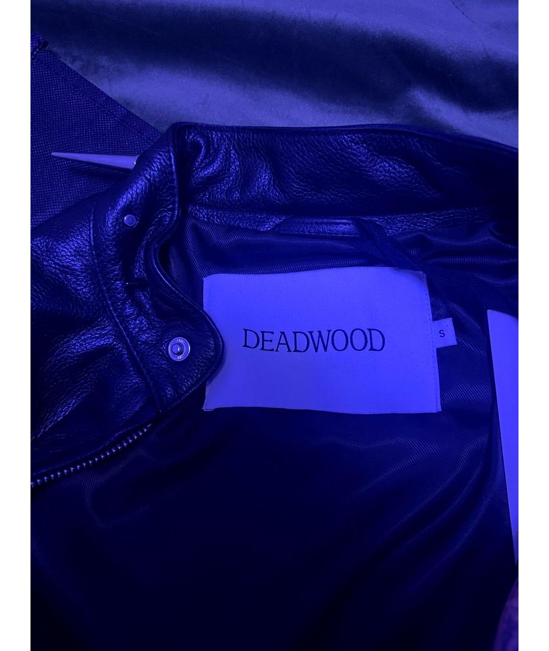Deadwood Черная кожаная куртка, фото 3