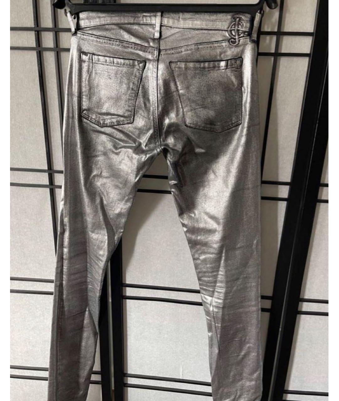 JUICY COUTURE Серебряные джинсы слим, фото 2