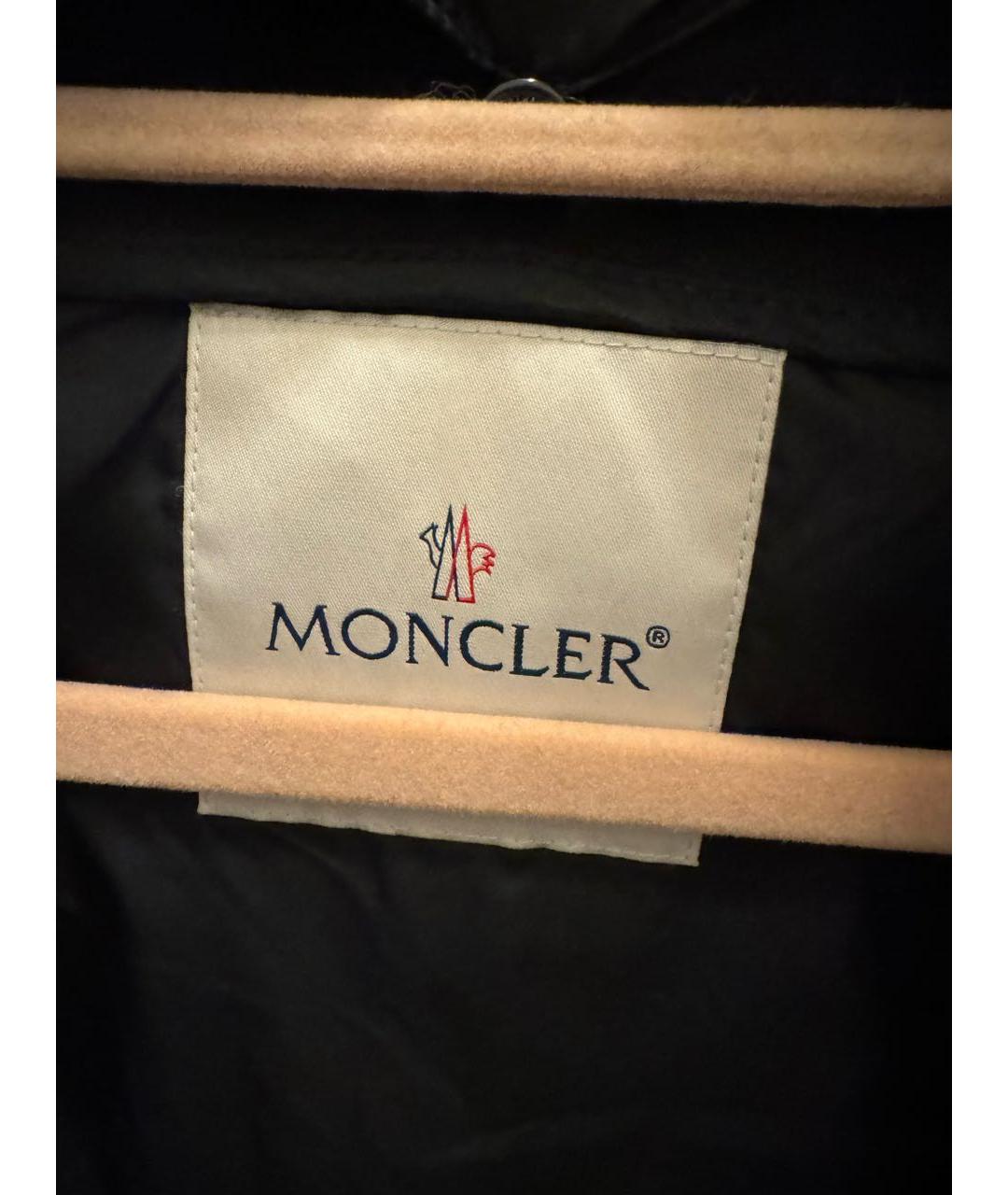 MONCLER Черный пуховик, фото 3