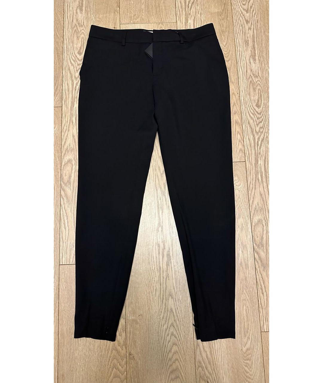 SAINT LAURENT Черные шерстяные брюки узкие, фото 6