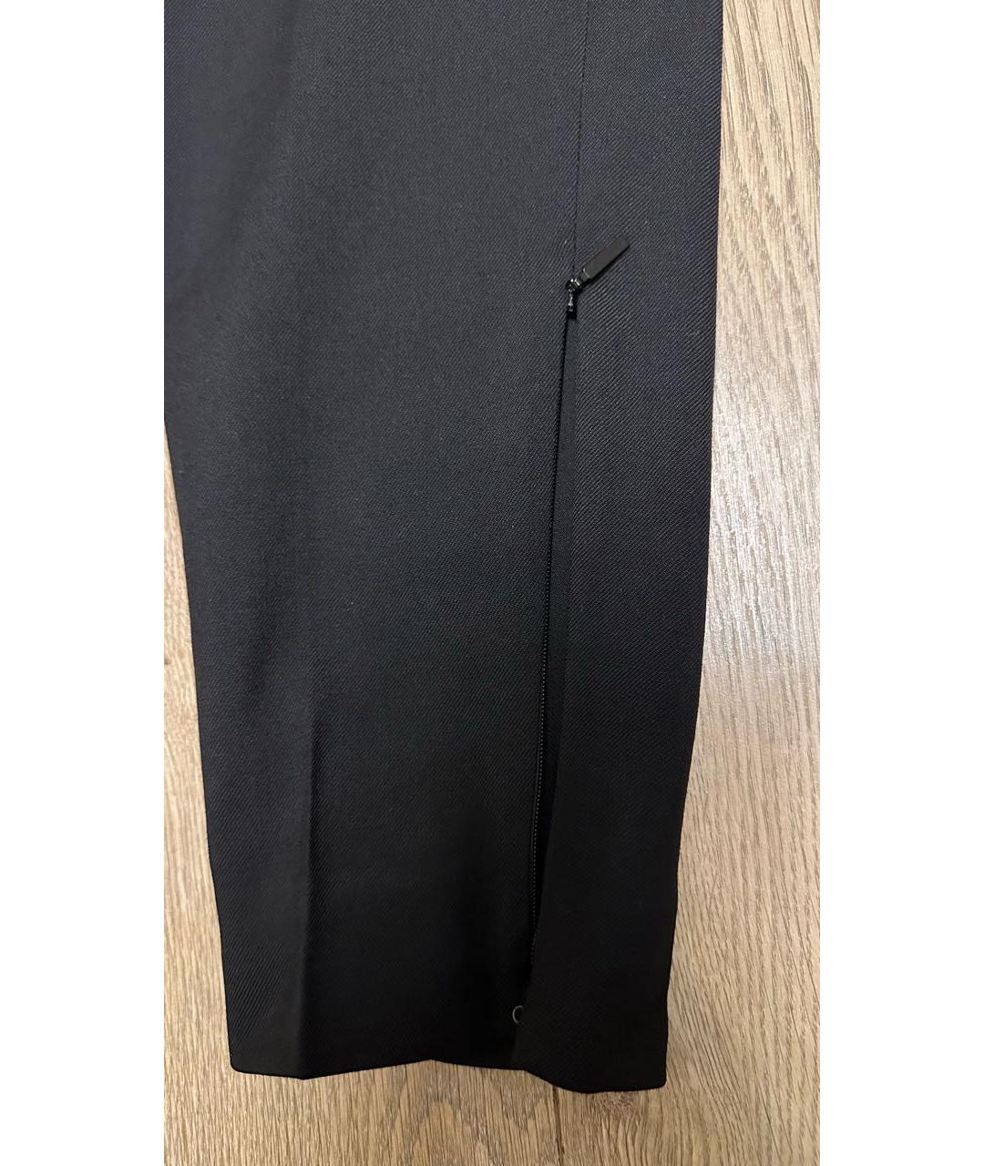 SAINT LAURENT Черные шерстяные брюки узкие, фото 5