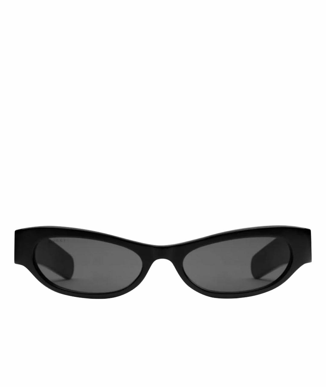 GUCCI Антрацитовые пластиковые солнцезащитные очки, фото 1