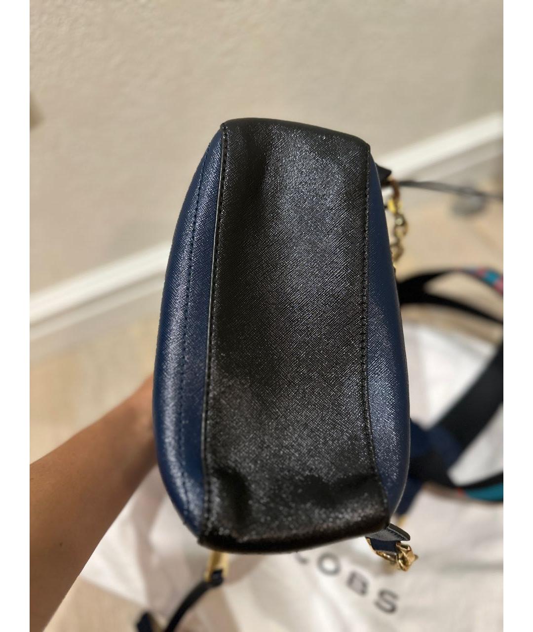 MARC JACOBS Синий кожаный рюкзак, фото 5