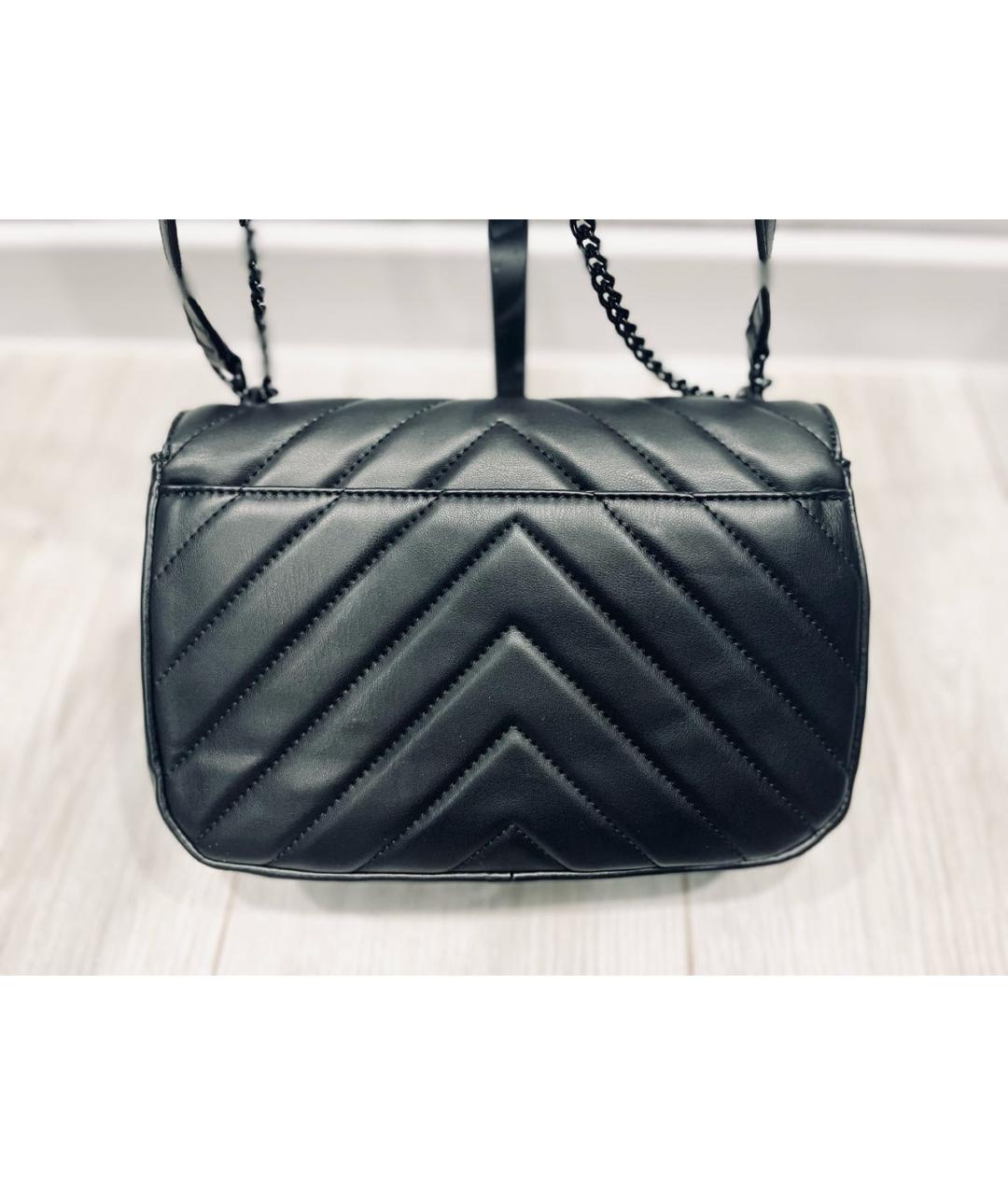 DKNY Черная сумка через плечо из искусственной кожи, фото 3